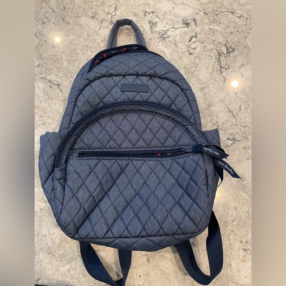 Vera Bradley Quilted Denim Backpack